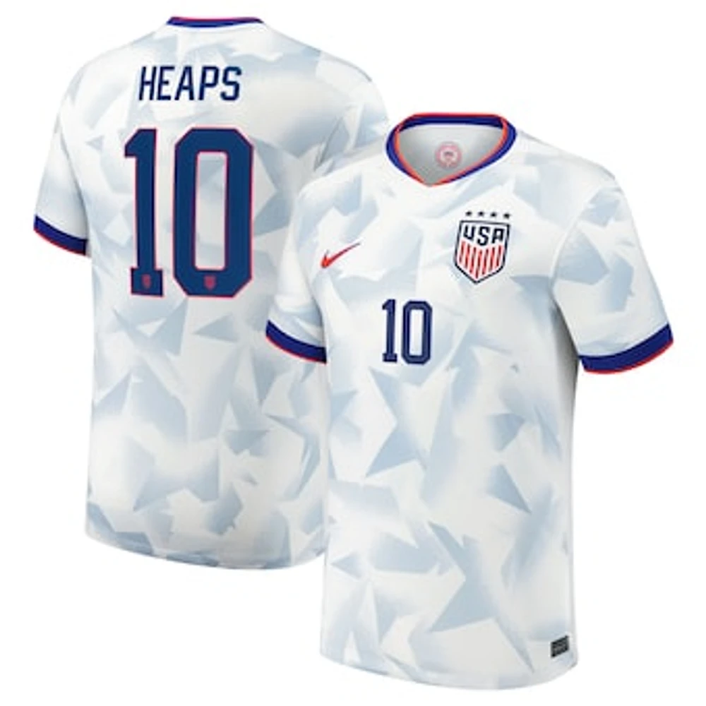 Men's Nike Lindsey Heaps White USWNT 2025 Home Replica Player Jersey