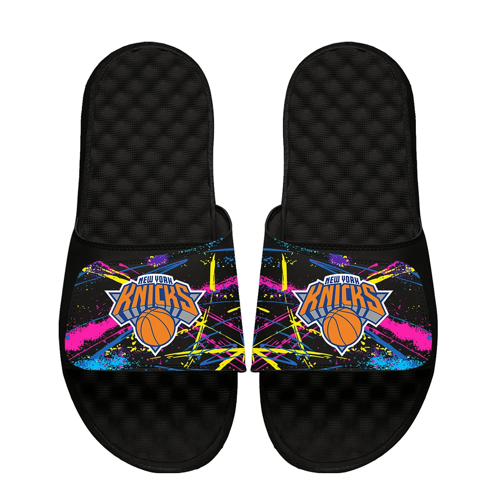 Unisex ISlide x Staycool Black New York Knicks Slide Sandals