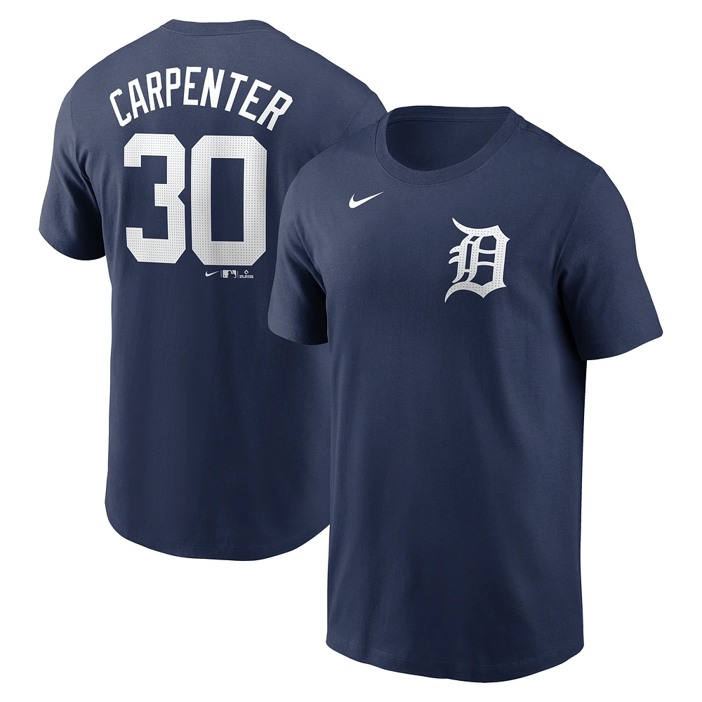 Men's Nike Kerry Carpenter Navy Detroit Tigers Fuse Name & Number T-Shirt