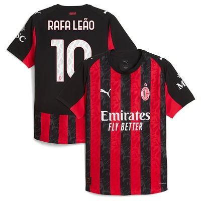 Men's Puma Rafael Leão Red AC Milan 2025/26 Home Authentic Player Jersey