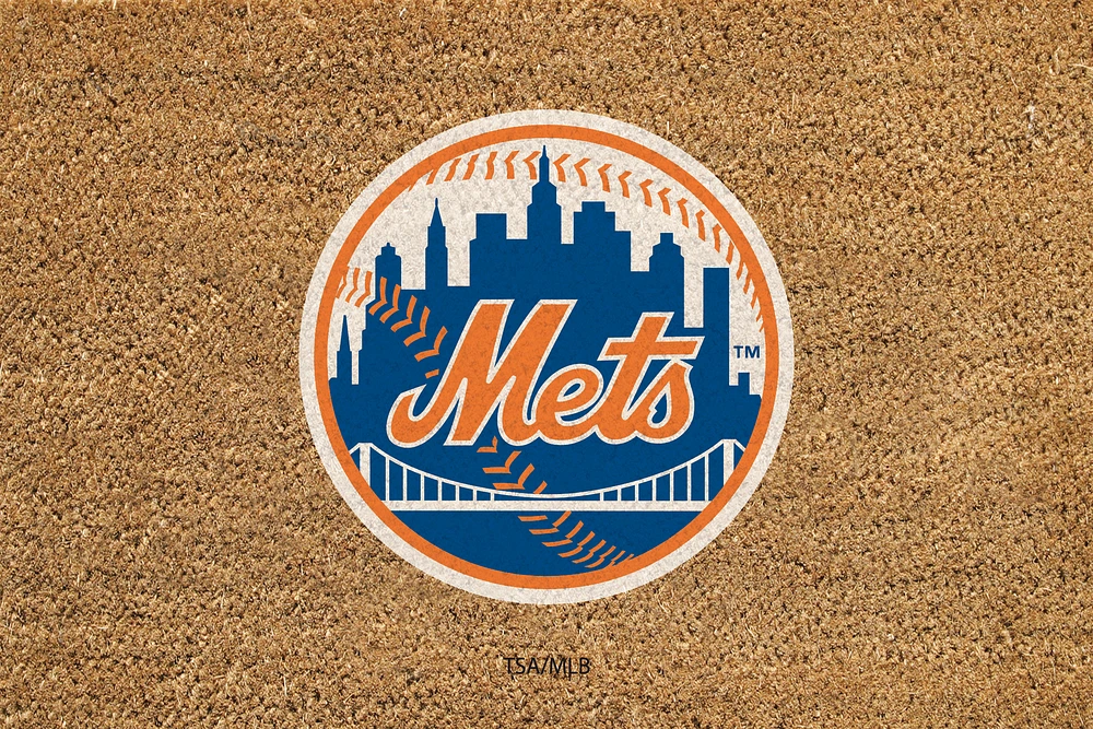 New York Mets 24" x 36" Outdoor Team Logo Coir Mat