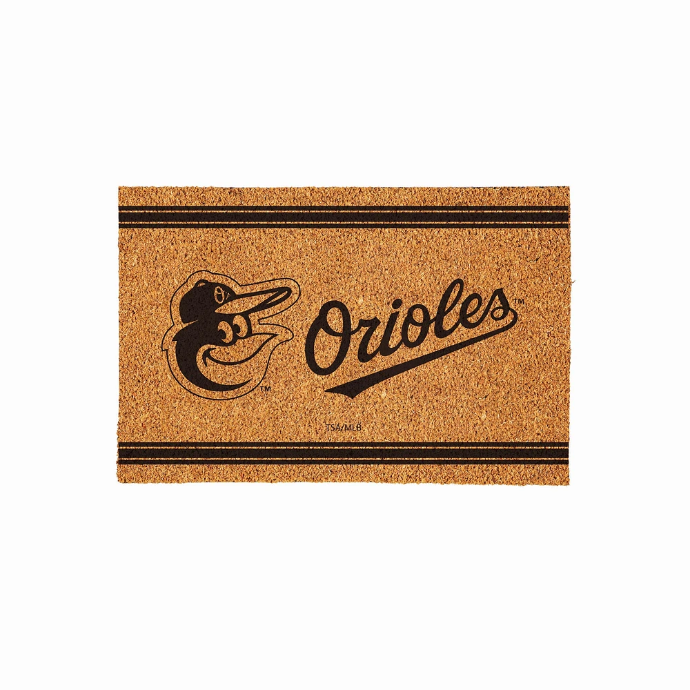 Baltimore Orioles 24" x 36" Outdoor Monochrome Team Logo Coir Mat
