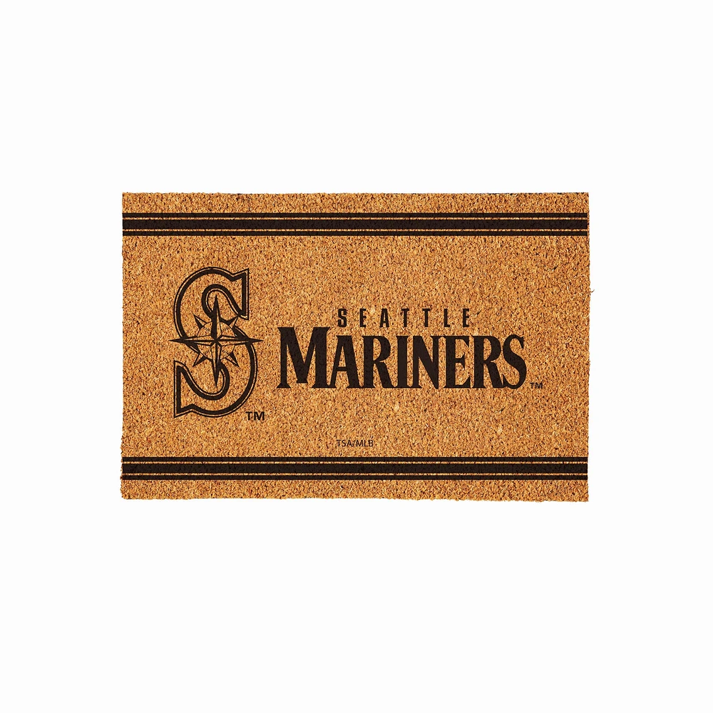 Seattle Mariners 24" x 36" Outdoor Monochrome Team Logo Coir Mat