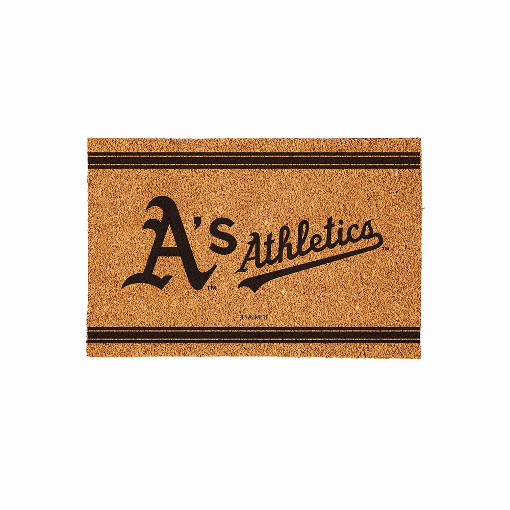 Oakland Athletics 24" x 36" Outdoor Monochrome Team Logo Coir Mat