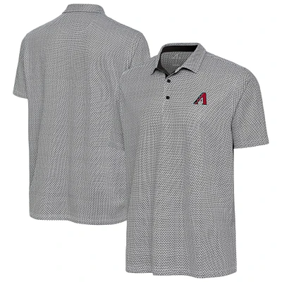 Men's Antigua Black/White Arizona Diamondbacks Intersect Polo