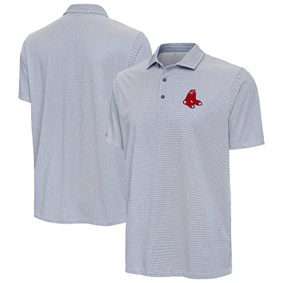 Men's Antigua Navy/White Boston Red Sox Pave Polo