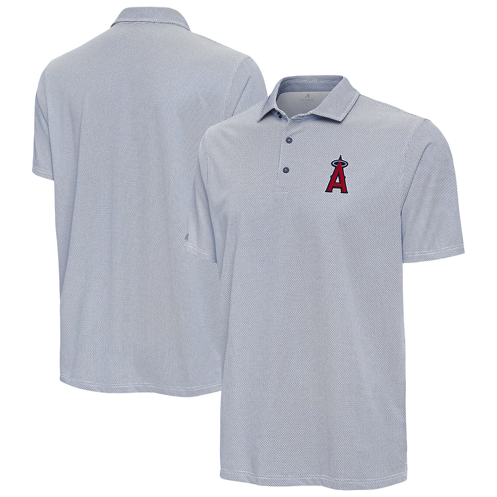 Men's Antigua Navy/White Los Angeles Angels Pave Polo