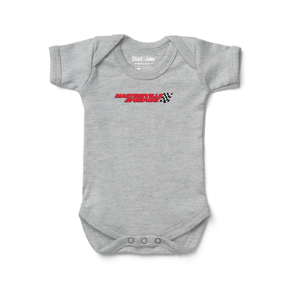 Newborn & Infant Chad Jake Heather Gray NASCAR Martinsville Speedway Track Bodysuit
