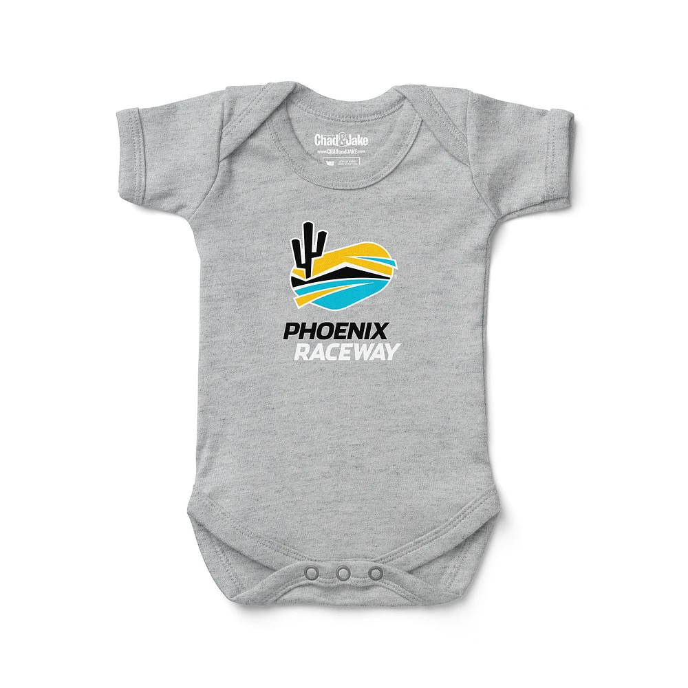 Newborn & Infant Chad Jake Heather Gray NASCAR Phoenix Raceway Track Bodysuit