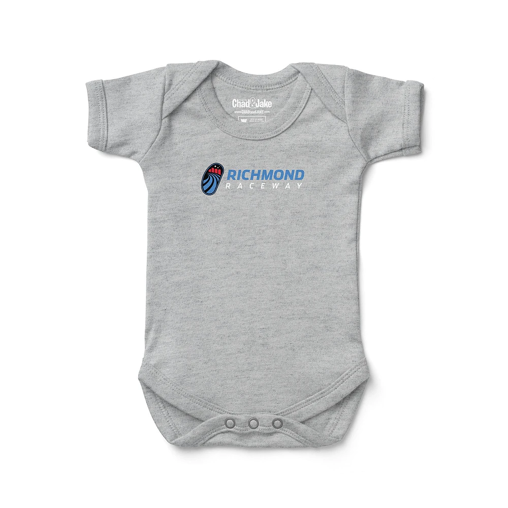 Newborn & Infant Chad Jake Heather Gray NASCAR Richmond Raceway Track Bodysuit