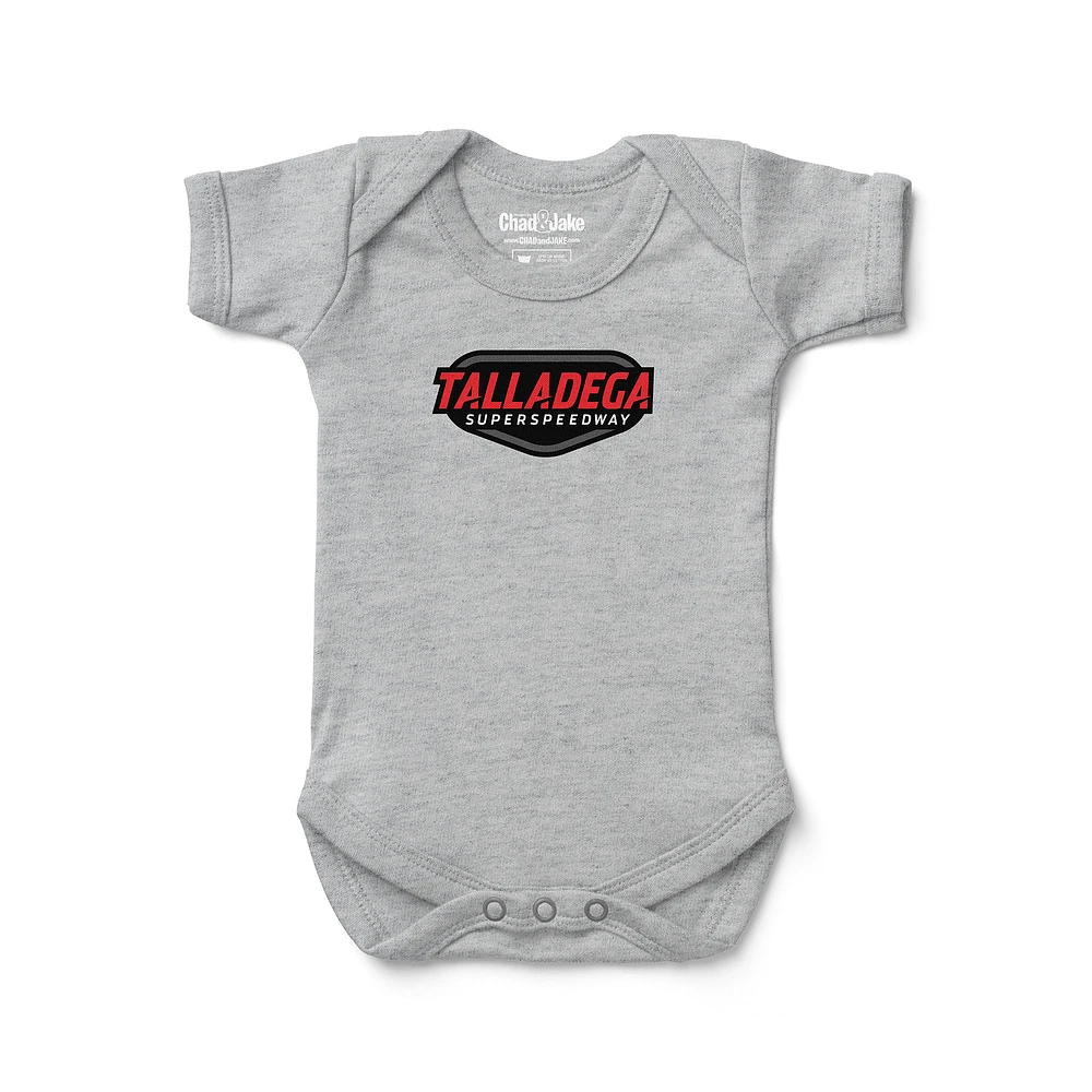 Newborn & Infant Chad Jake Heather Gray NASCAR Talladega Superspeedway Track Bodysuit