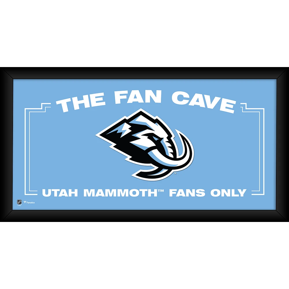 Utah Mammoth Framed 10" x 20" Fan Cave Collage