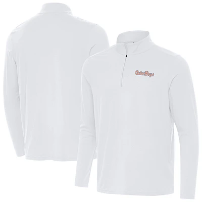 Men's Antigua Florida Gators GatorBoys Intent Quarter-Zip Pullover