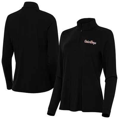 Women's Antigua Florida Gators GatorBoys Intent Quarter-Zip Pullover