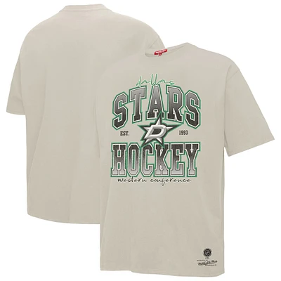 Women's Mitchell & Ness Cream Dallas Stars Dump Chase Boyfriend T-Shirt