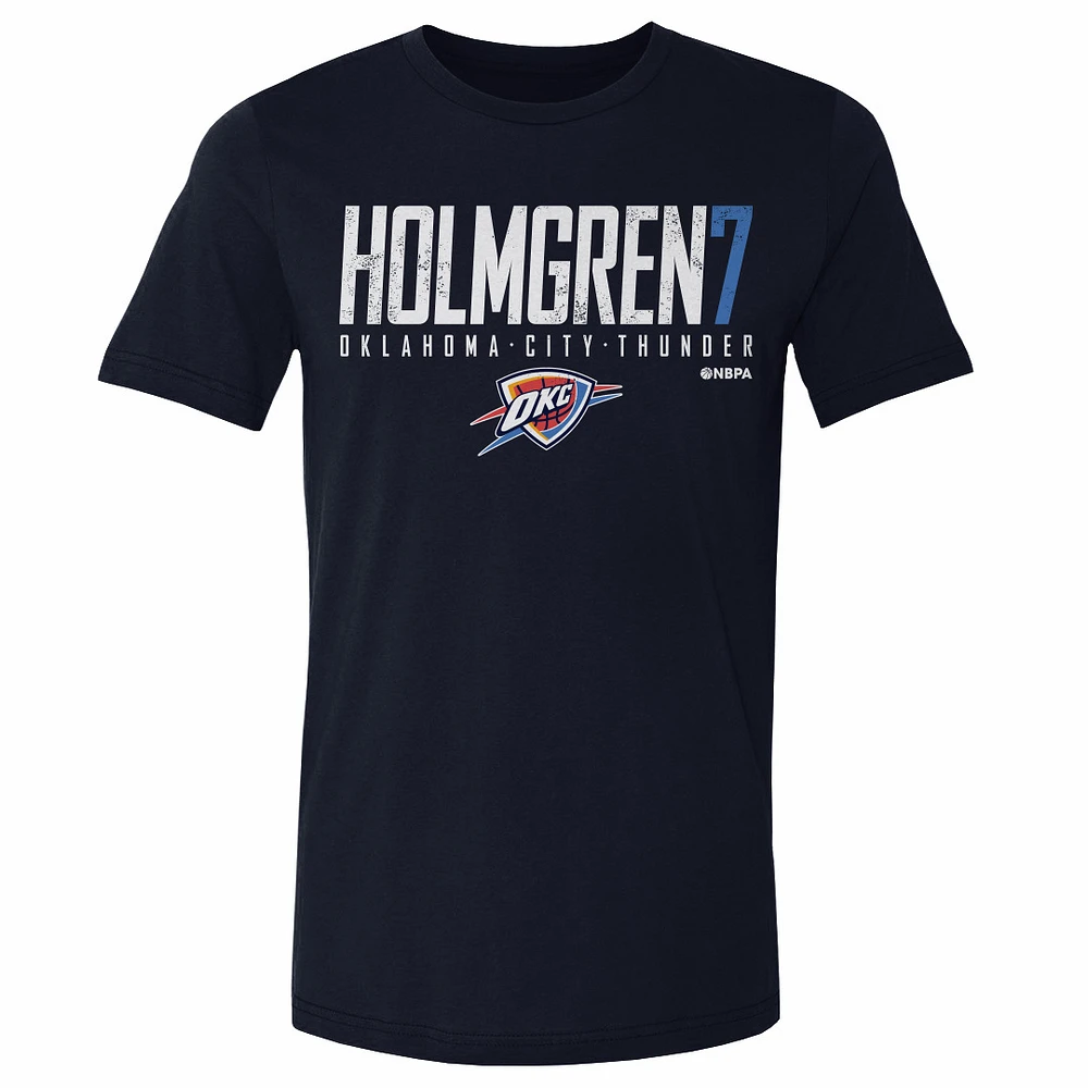 Men's 500 Level Chet Holmgren Navy Oklahoma City Thunder Elite Player T-Shirt
