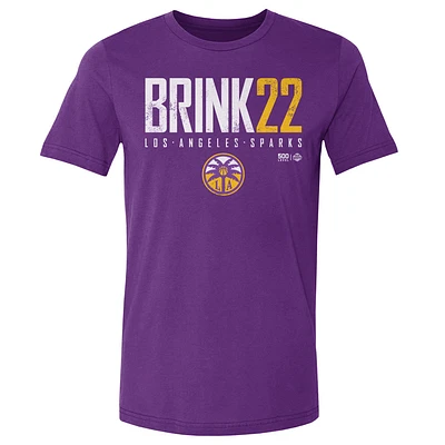 Men's 500 Level Cameron Brink Purple Los Angeles Sparks Elite Player T-Shirt