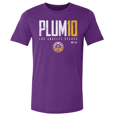Men's 500 Level Kelsey Plum Purple Los Angeles Sparks Elite Player T-Shirt