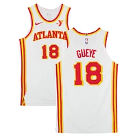 Mouhamed Gueye Atlanta Hawks Game-Used #18 White Nike Jersey vs. Orlando Magic on April 13, 2025 - Size 48+4