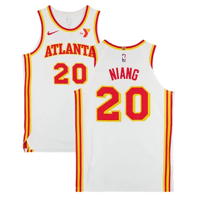 Georges Niang Atlanta Hawks Game-Used #20 White Nike Jersey vs. Dallas Mavericks on March 2, 2025 - Size 52+4