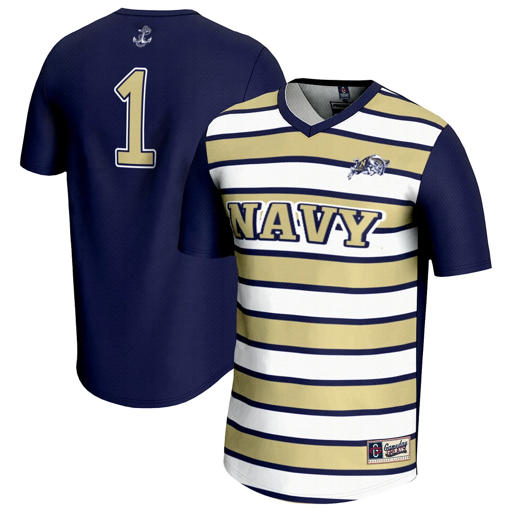 Unisex GameDay Greats #1 Navy Midshipmen Lightweight Soccer Fashion Jersey