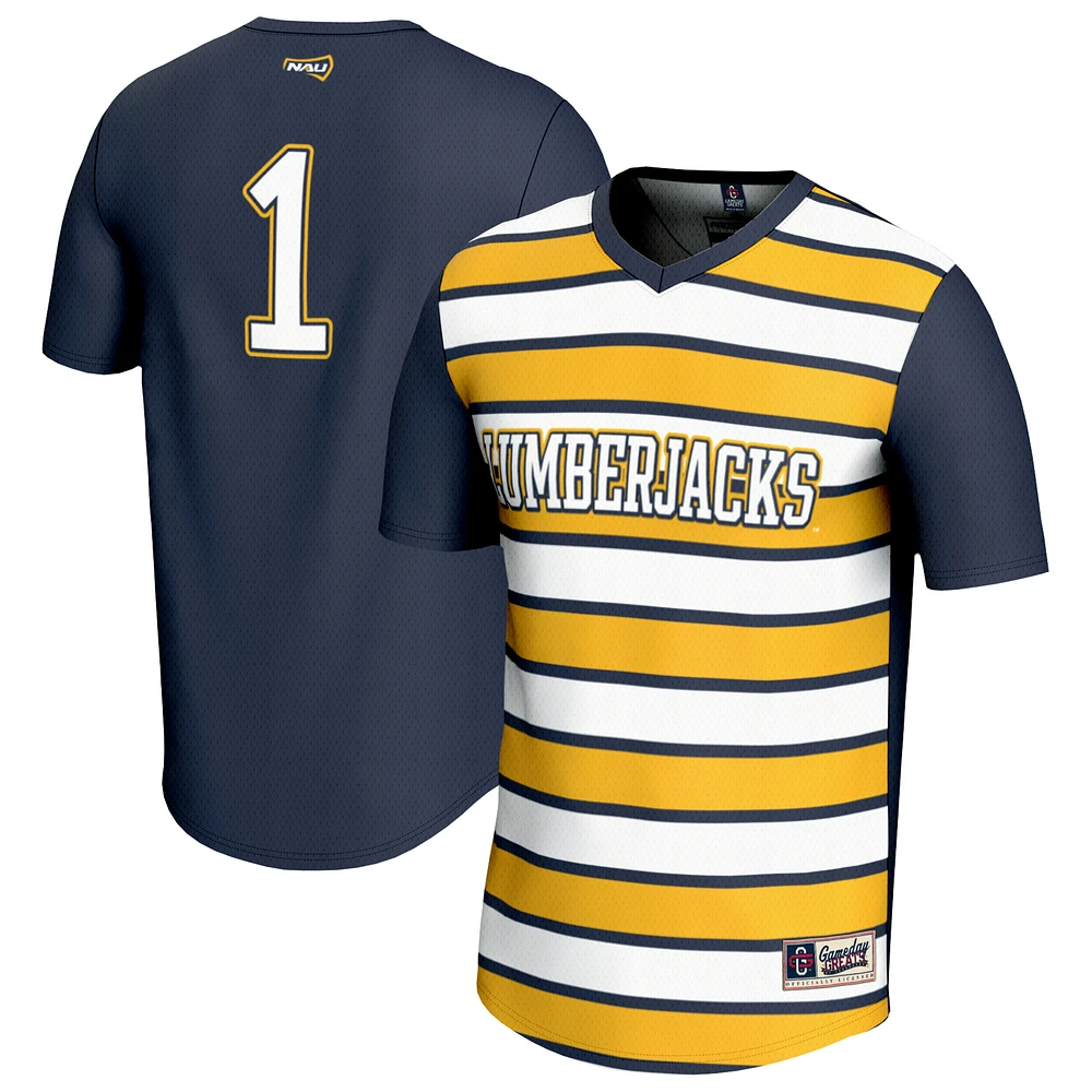 Unisex GameDay Greats #1 Navy Northern Arizona Lumberjacks Lightweight Soccer Fashion Jersey