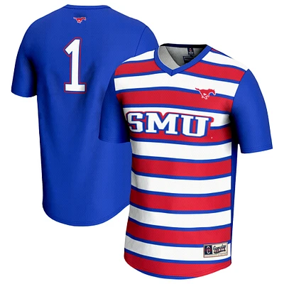 Unisex GameDay Greats #1 Royal SMU Mustangs Lightweight Soccer Fashion Jersey