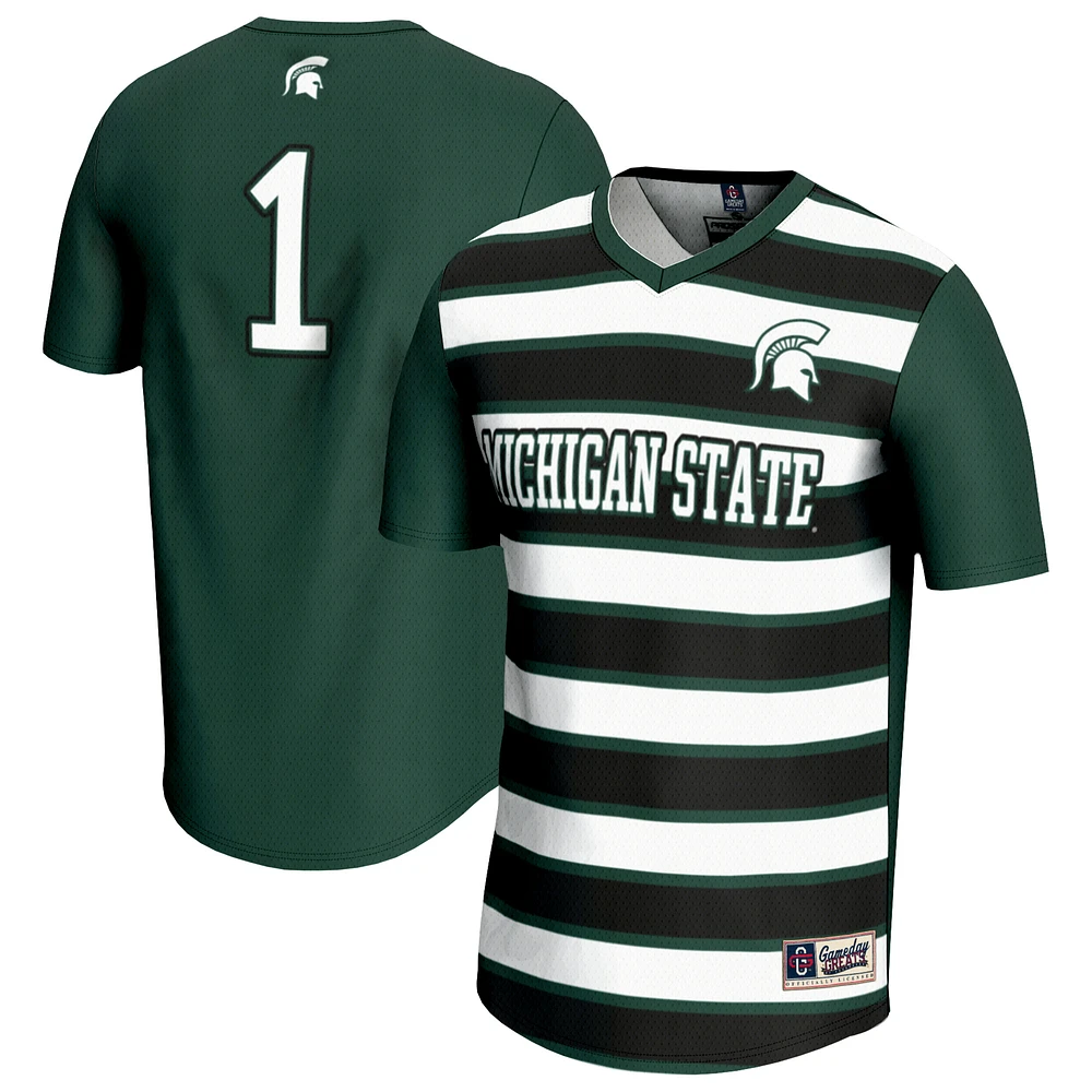 Unisex GameDay Greats #1 Green Michigan State Spartans Lightweight Soccer Fashion Jersey