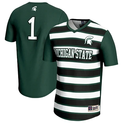 Unisex GameDay Greats #1 Green Michigan State Spartans Lightweight Soccer Fashion Jersey