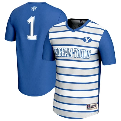 Unisex GameDay Greats #1 Royal BYU Cougars Lightweight Soccer Fashion Jersey
