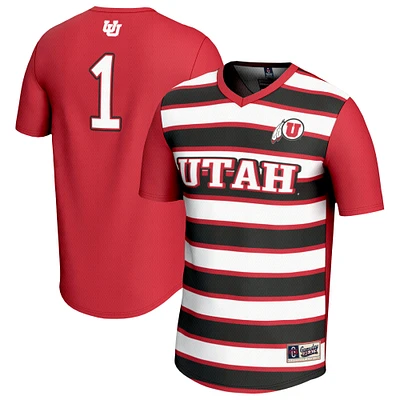 Unisex GameDay Greats #1 Red Utah Utes Lightweight Soccer Fashion Jersey