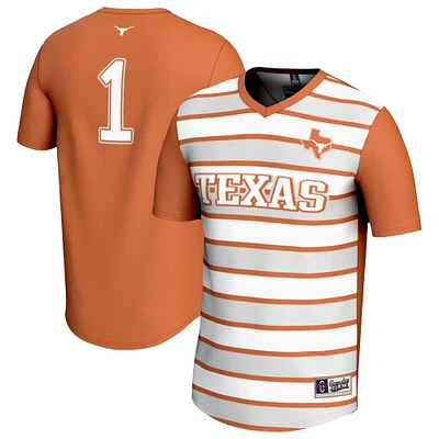 Unisex GameDay Greats #1 Texas Orange Longhorns Lightweight Soccer Fashion Jersey