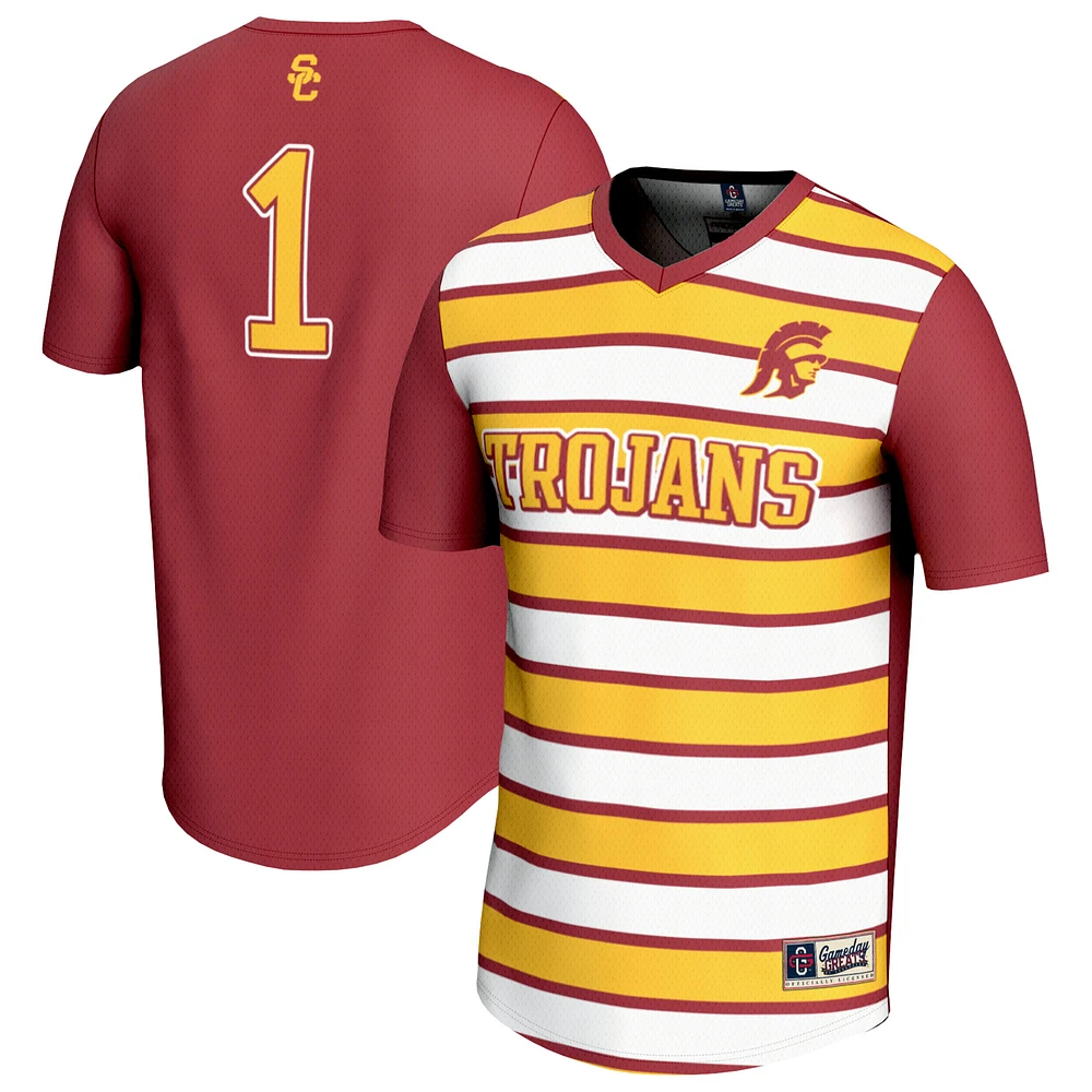 Youth GameDay Greats #1 Cardinal USC Trojans Lightweight Soccer Fashion Jersey
