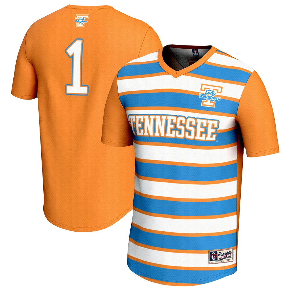 Youth GameDay Greats #1 Tennessee Orange Volunteers Lightweight Soccer Fashion Jersey