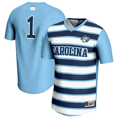 Youth GameDay Greats #1 Carolina Blue North Tar Heels Lightweight Soccer Fashion Jersey
