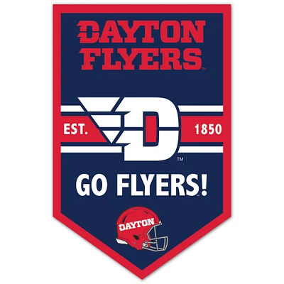WinCraft Dayton Flyers 11" x 17" Chevron Wood Sign