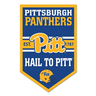 WinCraft Pitt Panthers 11" x 17" Chevron Wood Sign