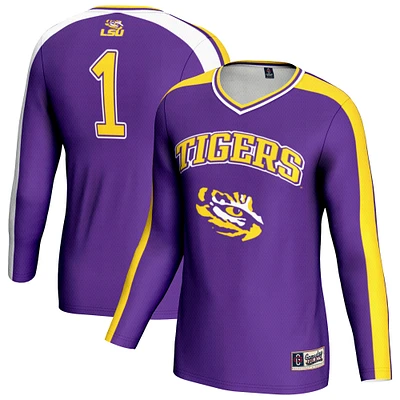 Unisex GameDay Greats Purple LSU Tigers #1 Lightweight Volleyball Fashion Jersey