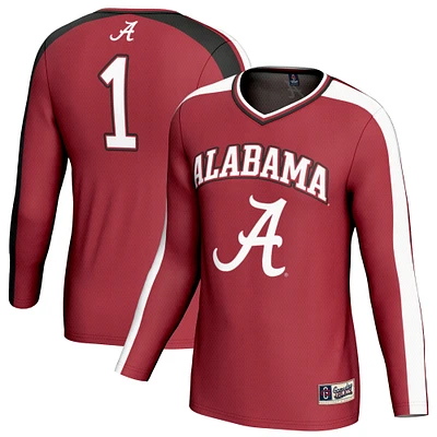 Unisex GameDay Greats Crimson Alabama Tide #1 Lightweight Volleyball Fashion Jersey