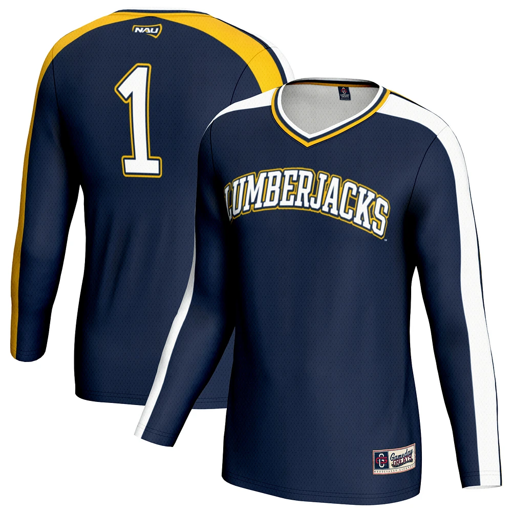 Unisex GameDay Greats Navy Northern Arizona Lumberjacks #1 Lightweight Volleyball Fashion Jersey