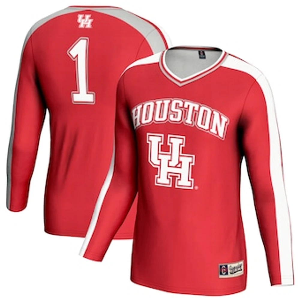 Unisex GameDay Greats Red Houston Cougars #1 Lightweight Volleyball Fashion Jersey