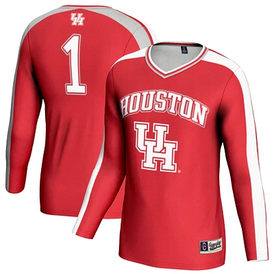 Unisex GameDay Greats Red Houston Cougars #1 Lightweight Volleyball Fashion Jersey