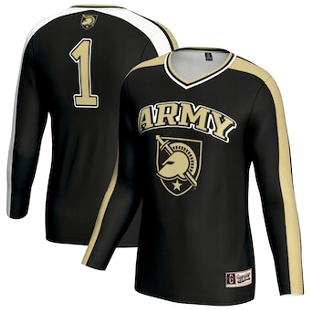 Unisex GameDay Greats Black Army Knights #1 Lightweight Volleyball Fashion Jersey