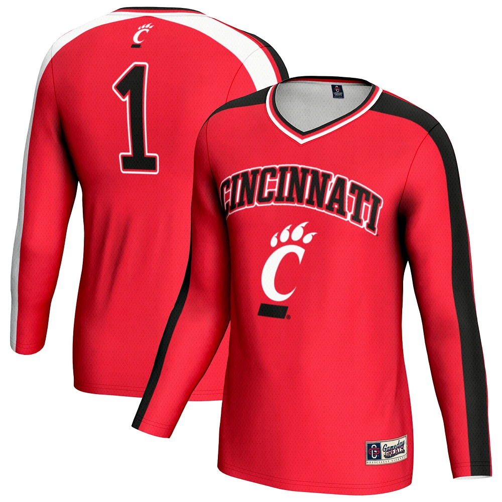 Unisex GameDay Greats Red Cincinnati Bearcats #1 Lightweight Volleyball Fashion Jersey