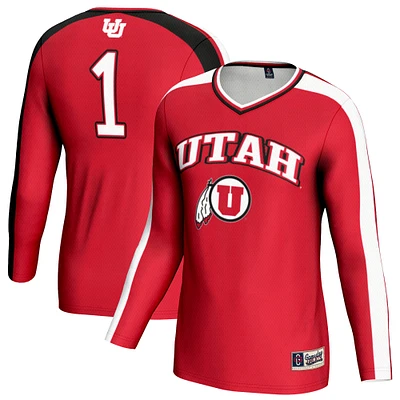 Unisex GameDay Greats Red Utah Utes #1 Lightweight Volleyball Fashion Jersey