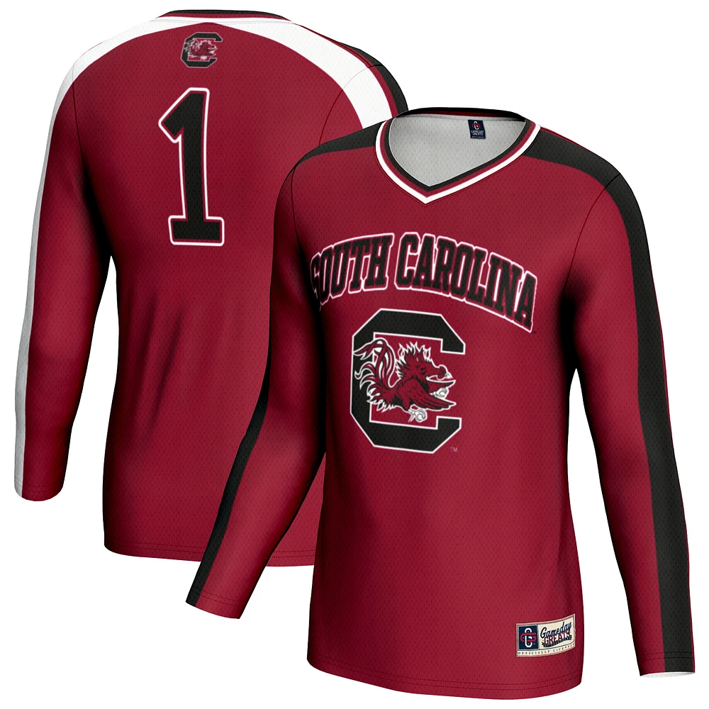 Youth GameDay Greats Garnet South Carolina Gamecocks #1 Lightweight Volleyball Fashion Jersey