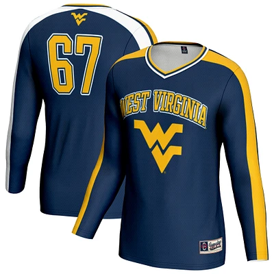 Youth GameDay Greats Navy West Virginia Mountaineers #67 Lightweight Volleyball Fashion Jersey