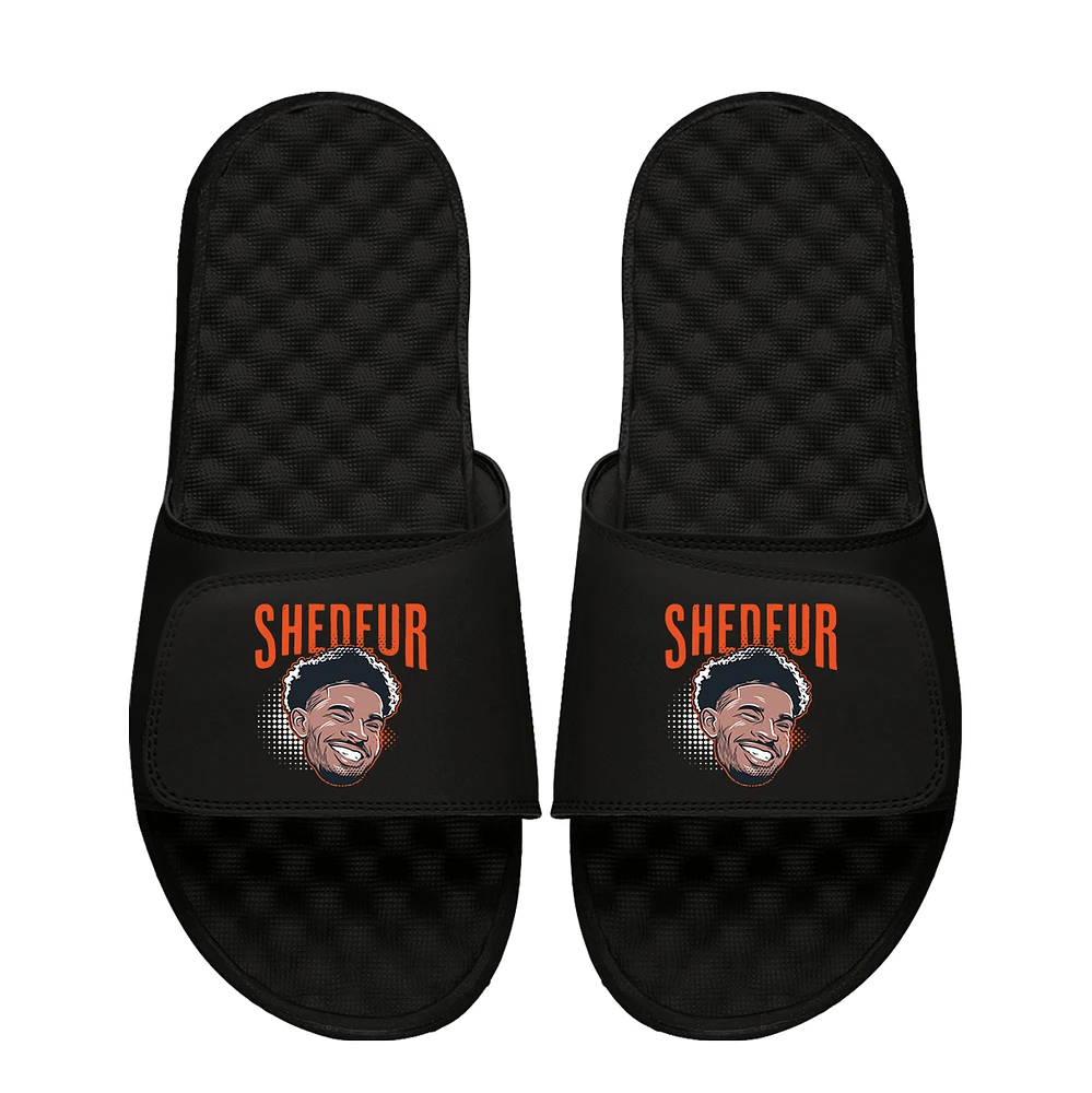 Unisex ISlide Shedeur Sanders Black NFLPA Swaghead Mantra Slide Sandals