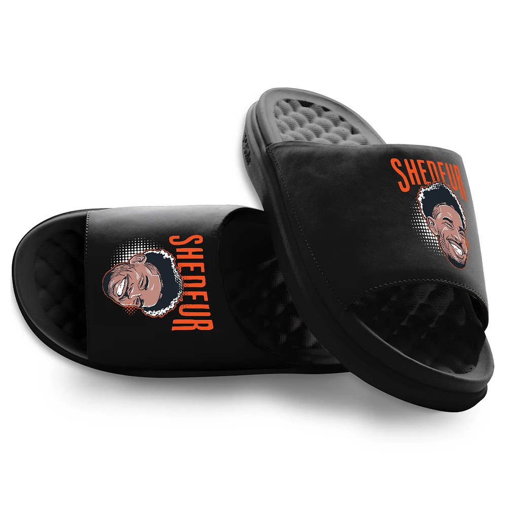 Youth ISlide Shedeur Sanders Black NFLPA Swaghead Motive Slide Sandals