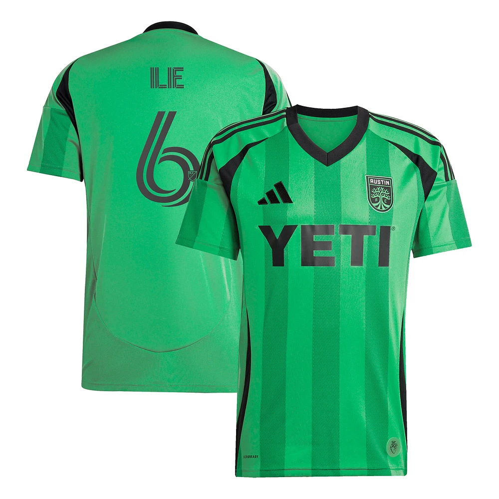 Men's adidas Ilie Sanchez Green Austin FC 2025 The Heartbeat Kit Replica Player Jersey
